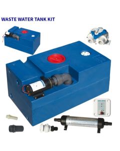 Waste tank 56L. W / macerator 12V