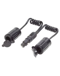 Single 12V DC Plug with Double Extension