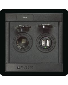 PANEL 360 DC 12V SOCKET DUAL USB CHARGER