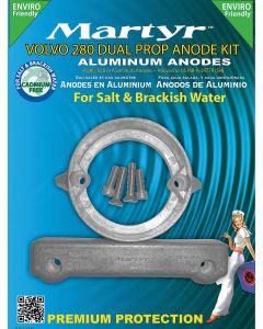 Aluminum Martyr anode kit Volvo 280 DP