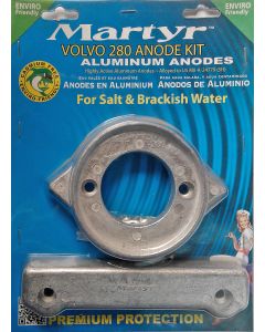 Aluminum Martyr anode kit Volvo 280 SP