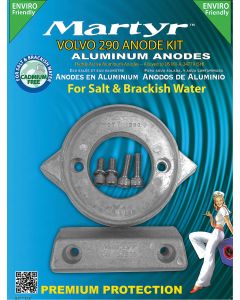 Aluminum Martyr anode kit Volvo 290 SP