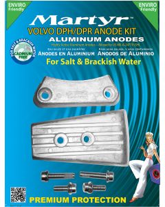Volvo Penta DPH Martyr anode kit for freshwater Replaces OEM: 319895