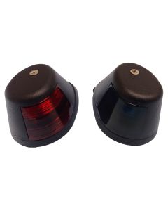 PAIR HORIZONTAL NAV.LIGHTS BLACK LED
