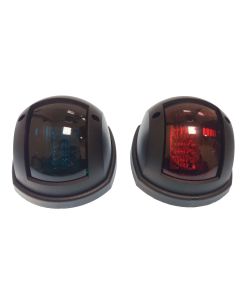 LED lantern kit black - port (red) and starboard (green)