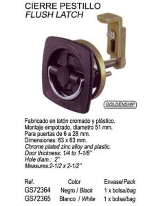 FLUSH LATCH WHITE