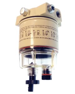 Racor 120AS Maximum throughput 57 liters per. hour