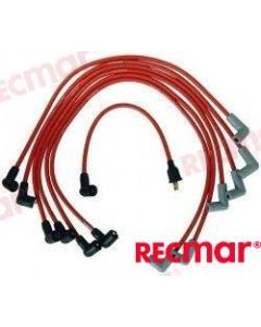 3.5 to 4.3 L plug cable sets for ignition, Mercruiser, Volvo, GM, Crusader OMC 185 (229) 6 Cyl 3.8L / 4.3L (229, 262) V6, 262 / 4.3L V6 (convencionale ignition) Replaces OEM: 875404
