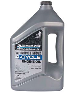 4-T Quicksilver oil 25W-40 for gasoline inboard (3.8L) Ers. org: 92-858049K01